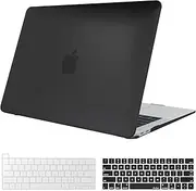 ProCase MacBook Pro 13 Case 2022 2020 Release M1 A2338 A2289 A2251, Hard Case Shell Cover and Keyboard Skin Cover for MacBook Pro 13 Inch Model M1 A2338 A2289 A2251 -Black