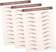 Gogogmee Pack Realistic Eyebrow Stickers Brow Lamination Makeup Supplies for Shaping