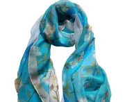 Long Fashion Shawl Apricot,Blue