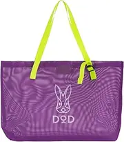 DOD BA103-PP Summertime Ami-chan M Beach Bag, Pool Bag, Lightweight, 35L Capacity, Washable, Foldable, Mesh Bag, for Beach, Shopping, Swimming, Gym, Spa, Spa, Travel, Tote Bag