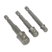 Socket Adaptor Set 3pc Power Tool AK4929 Sealey New
