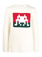 [COMME des GARCONS SHIRT] CDG 襯衫 X Invader 針織毛衣