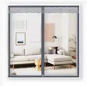 Self-Adhesive Window Screen Netting Mesh Curtain, Fly Screen Window DIY Self-Adhesive Mesh Curtain Bug Bee Protector Fitted to Multiple Windows (Color : Gray, Size : 100x100cm)
