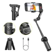 Gimbal Stabilizer for iPhone, 3-Axis Phone Gimbal Built in 7.8' Extension Rod...