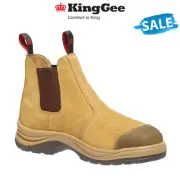 SALE KingGee Tradie Elastic Pull Up Work Boots Memory Foam Steel Toe Cap K25200