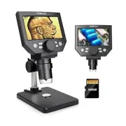 TOMLOV Coin Microscope LCD Digital Microscope 1000X, Coin Magnifier with 8 Ad...