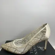 Adrianna Papell Hazyl Ivory Chagall Lace Pumps Shoes Size 8.5 NWB