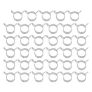 35 Pack Spring Band Hose Pipe Clamps for 16-18mm OD Hose, Silver