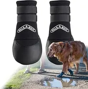 WALKABOUT Recovery Dog Sport Boots – Small (Pair) | Anti-Slip All-Terrain Paw Protectors for Indoor and Outdoor Use, Hot and Cold Insulation, Waterproof Rubber Sole, Fleece-Lined Neoprene