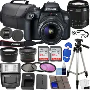 Canon EOS 2000D / Rebel T7 DSLR Camera W/Ef-S 18-55Mm F/3.5-5.6 Lens 3 Lens Kit: