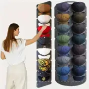 1pc 7/14-grid Creative Hat Hanging Storage Felt Rack For Doorback G1