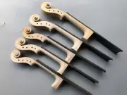 1PCS Violin Neck Violin Fingerboard Flame Maple Violin Head DIY 4 String Violin