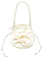 Magda Butrym Magda Small Satin Bucket bag - Cream ONE SIZE