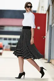 Faux Wrap Skirt--SAC-STRS88