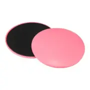 2 Packs Dual Sided Core Sliders Exercise Sliders for Working Out, Pink