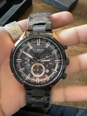 CURREN Top Brand Casual Sport Watches for Men Blue Luxury Military Leather Wrist