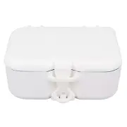 Dentures Storage Box Deep Cleansing Brush Denture Retainer Case With Mirror DP3