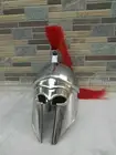 Medieval Knight Corinthian Armour Helmet W Red Plume Reenactment Replica Item