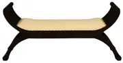 Sloane Double Seater Upholstered Bench - Chocolate