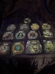 Star Wars Smugglers Bounty Lot Of 13 Patches Boba Fett Vader Obi Yoda 3 Open