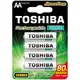 TOSHIBA東芝3號低自放電鎳氫充電電池 1000mAh4入