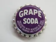 Old Soft Drink Bottle Crown Cap ~ Flavored GRAPE SODA Pop with Hanging Hook