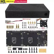 NASPi-Gemini 3.5 NAS Storage Kit w/ Dual 3.5" SATA HDD Shield for Raspberry Pi 4