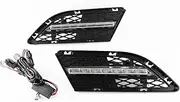 LED DRL Daytime Running Light Front Fog Lamps Assembly Accessories Compatible With BMW 3 Series E90 2008 2009