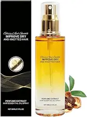 Leave-In Conditioning Oil Spray (80ml) - Hair & Scalp Strengthener for Dry, Frizzy Hair, Scented Perfume Oil for Shine & Softness, Women's Hair Care Treatment
