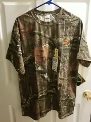 Mossy Oak Mens T Shirt Break Up Infinity Camouflage Size XL Hunting Crew Neck