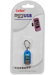 Cellet Super Small Blue microSD / microSDHC Card Reader
