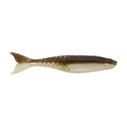 Berkley PowerBait PowerStinger Fishing Soft Bait, Green Pumpkin Pearl White, 4