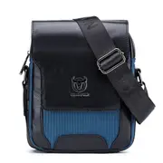 Outdoor Men Handbag Genuine Leather Bag Business Shoulder Bag Portable Briefcase Messenger Bag BLACKPIBLUE COLOR