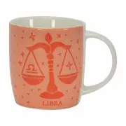 Annabel Trends Coffee Mug Zodiac Libra 350ml Milk/Tea Cup w/ Handle Orange