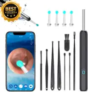 1296P Ear Wax Remover Camera | Otoscope Cleaning Kit for iPhone Android