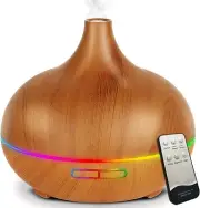 550ml Essential Oil Diffuser Ultrasonic Humidifier Aromatherapy with 7 Lights
