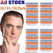 Up to 32x Replacement Blades For Gillette Fusion Razor Shaver Shaving Trimmer