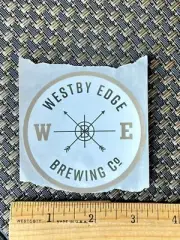 WESTBY EDGE BREWING BREWERY BEER STICKER Wyoming Brew Cheyenne Water Bottle Deca