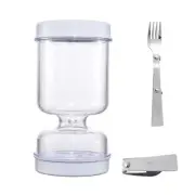 Pickles Jar with Sieve Pickles Olives Hourglass Container Pickles Jar