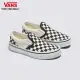 【VANS 官方旗艦】Classic Slip-On 中童款黑白棋盤格滑板鞋