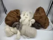 3 lbs Natural Llama Wool Roving Spinning or Felting Pound SEE PHOTOS