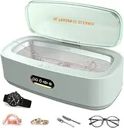 [Venussar] Ultrasonic Cleaner Jewellery Cleaner Machine Ultra Sonic with Stainless Steel Tank Smart Timing Cleaning for Jewelry Silver Ring Earring Necklace Watch Glasses Metal Coins Dentures Sonic Cleaner