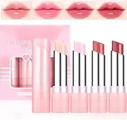 DAGEDA 4 Pack Tinted Lip Balm, Hydrating Tinted Moisturizer with Color Changing Effect, Nourishing Long Lasting Lipstick for Women, Natural Sheer Colour Lipstick Set, High Glow Lip Shine, Lightweight