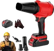 Bullseye Blower - Bullseye Air Blower, Cordless Turbo Super Power Air Duster, Lightweight Multi-Purpose Leaf Cleaner for Blowing Dry Leaves Indoor Outdoor (Red)