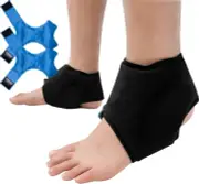 Reusable Gel Ice Pack for Ankle Injuries and Foot Pain Relief, 2 Packs Cold Wrap