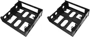 2X 3.5 Inch to 5.25 Inch Floppy to Optical Drive Bay Mounting Bracket Converter for Front Panel USB Hub Harddisk Box