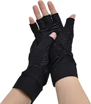 Arthritis Gloves, Copper Compression Arthritis Gloves, Arthritis Carpal Tunnel Pain Relief Gloves, Half Finger Recovery Gloves for Pain Relief, Carpal Tunnel, Hand Joint Pain