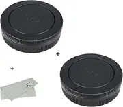 JJC 2-Pack Canon EF-M Mount Body Cap + Rear Lens Cap for Canon EOS M50 M50II M100 M200 M6 M6II M5 M3 M10 EOS M... Canon EF-M Mount Cameras & Lenses