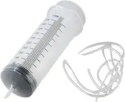 HOBBYIN 500ml Large Syringe for Liquid, Plastic 500ml Big Syringe with 51.2inch Tube, for Scientific Dispensing Watering Paint Oil Refilling Feeding Measure
