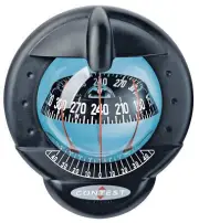 CONTEST 101 SAILBOAT COMPASS - BLACK WITH BLACK CARD